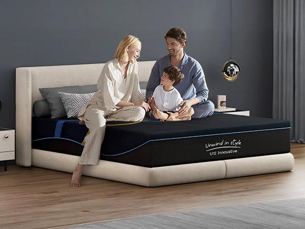 Mattress Multi-Layer Memory Foam Mattress - Medium Firmness with Bamboo Charcoal & Green Tea Infusion