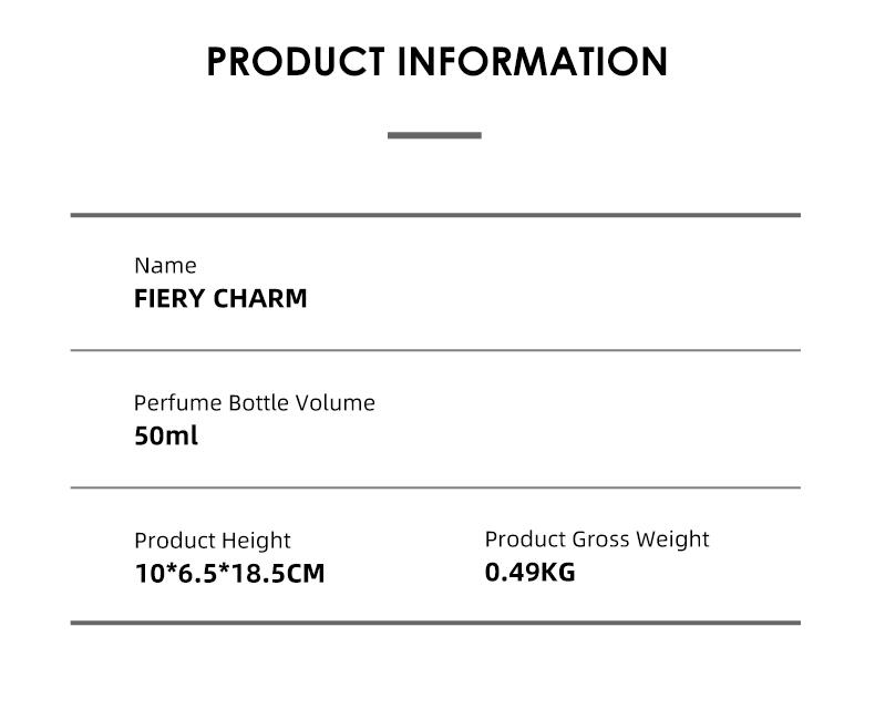 LONKOOM FORBIDDEN DARKNESS FIERY CHARM PINK TEMPTATION EAU DE PARFUM 50ML Long lasting fragrance for women and men Perfume Ambers Tuberose