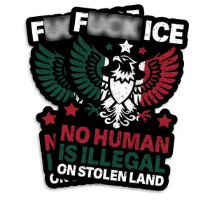 Printlabz - Anti Ice Sticker - Activist Protest Décor - Freedom Human Rights - Fridge Truck - Toolbox - 2 Pack 5 Inch - EPLS0164