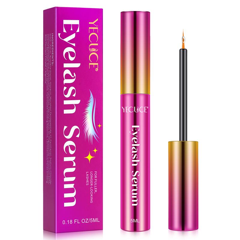 YECUCE Eyelash Serum - Lash Enhancing Formula for Longer Thicker Lashes Gentle Vegan 0.18 FL OZ 5ML