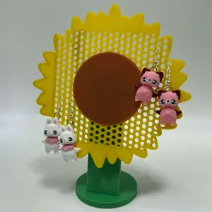 Sunflower Earring Stand 3D Printed Pin Holder Flower Spring Jewelry Display Home Decor