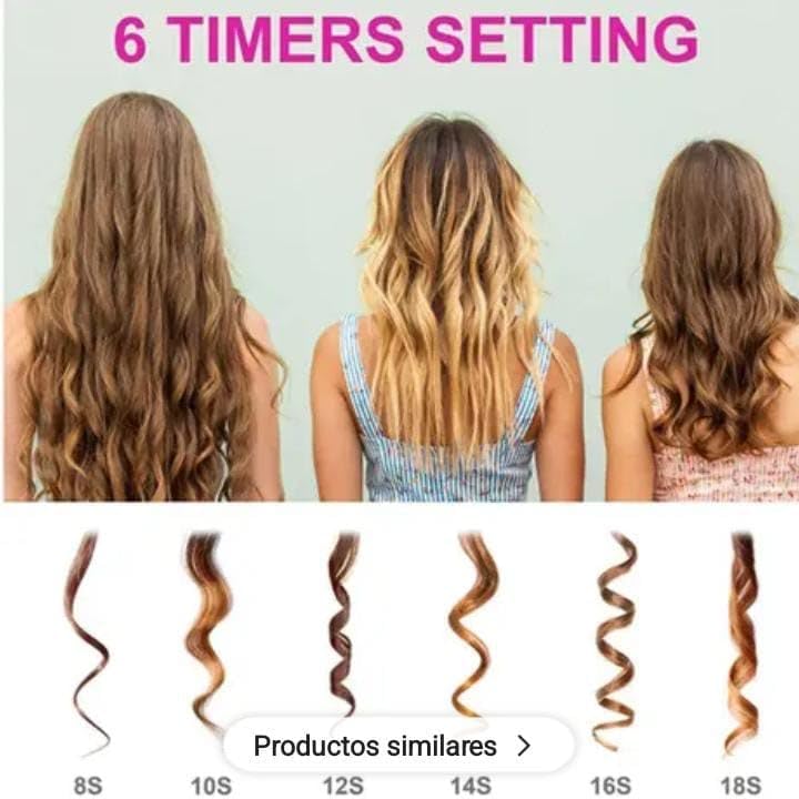 Automatic Curling Iron, Hair Curling Iron for Hair Styling, Cordless Auto Hair Curler, with 6 Temps and Timers, Auto Shut-Off, Fast Heating, Rechargeable Cordless Hair Curler 1 (Gray)