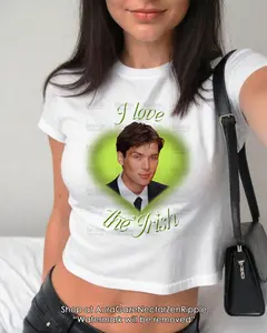 I Love The Irish Baby Tee - Cillian Murphy Unisex Tee For Fan, Cillian Murphy Tee, St Patrick's Day Y2K 90s Retro Celebrity