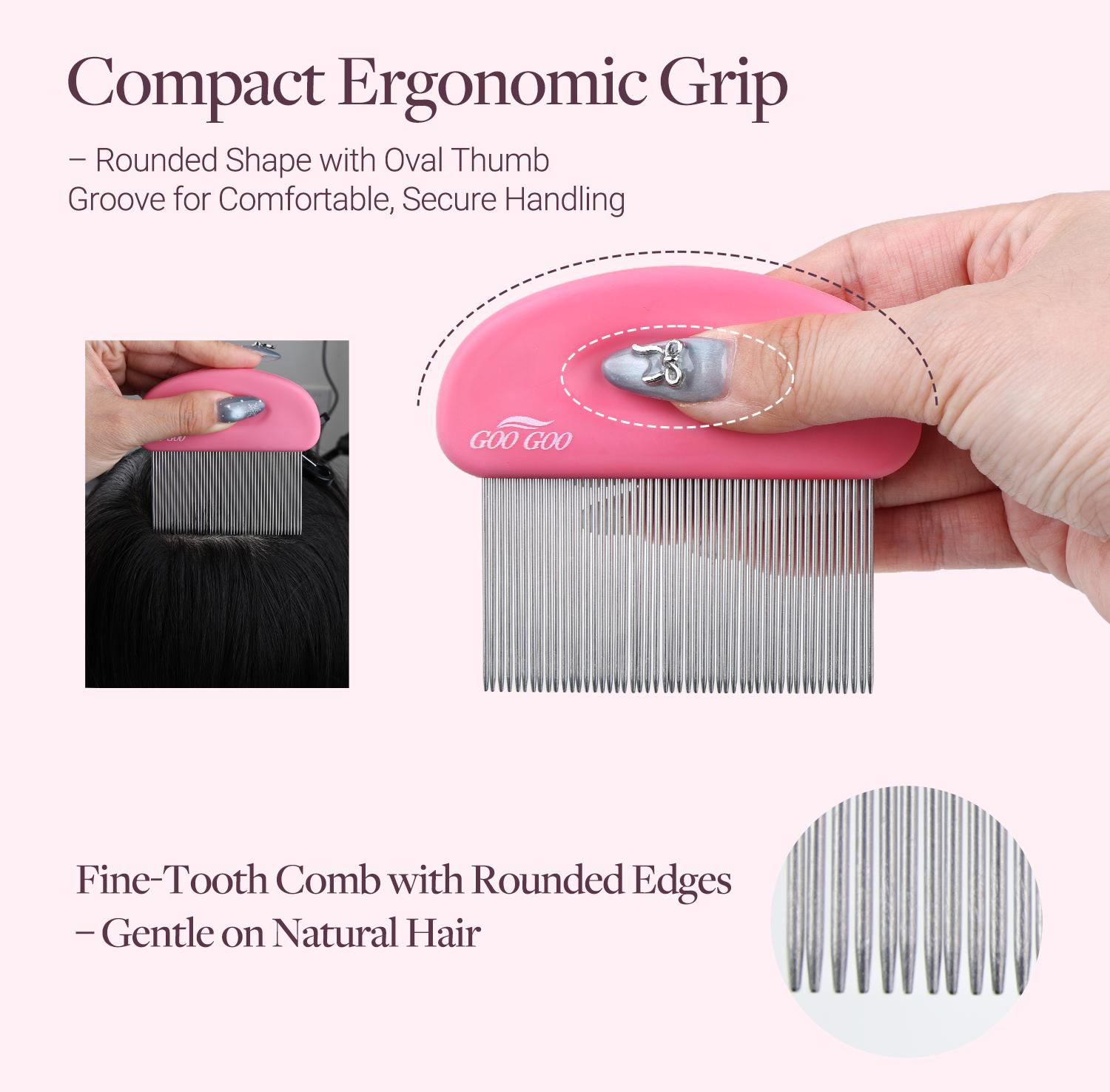 GOO GOO Hair Extension Removal Comb, Professional Tape-In Adhesive Remover Tool, Glue Residue Cleaning Comb for Tape Extensions#SpringStatements