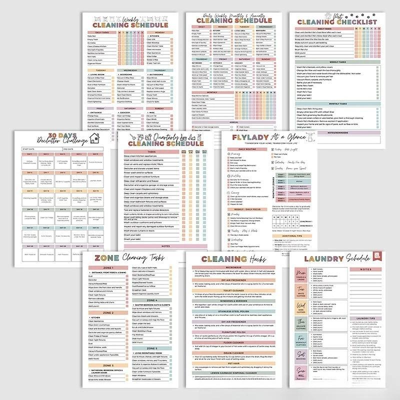 ADHD Cleaning Planner & Daily Checklist | Gamified Housekeeping Journal for Neurodivergent Focus | Viral Home Organization Notebook