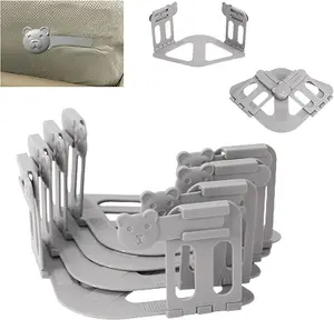 Bed Sheet Holder Straps, Adjustable Fitted Sheet Fasteners, Keep Sheets Snug No Slipping, Heavy Duty Elastic Mattress Sheet Clips for All Bed Sizes, Easy to Install Sheet Grippers for Home Bedroom Hotel Dorm Room, Washable and Durable Sheet Fixer