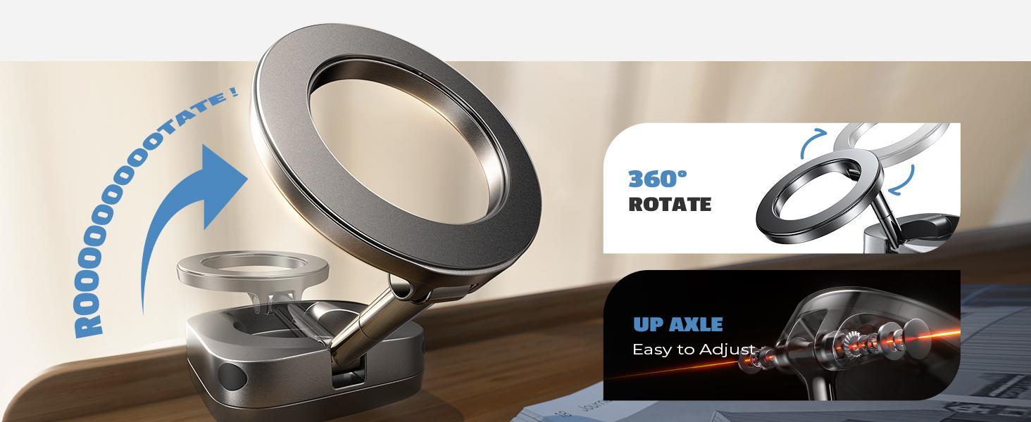 LISEN Magnetic Travel Phone Holder for MagSafe iPhones | Foldable Clip Stand for Cruises & Vacations Gifts for Women LISEN Magnetic Travel Phone Holder for MagSafe iPhones | Foldable Clip Stand for Cruises & Vacations Gifts for Women