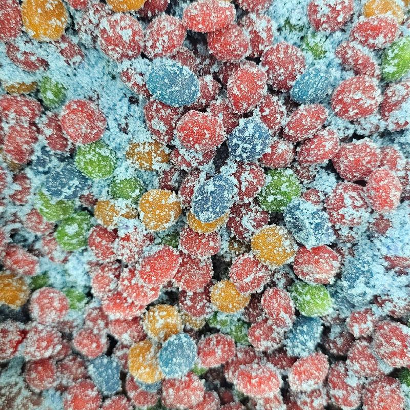 Blue Raspberry Sour Gushers Snack Candy - Sweet Bonbon viral sour Tangy Candies