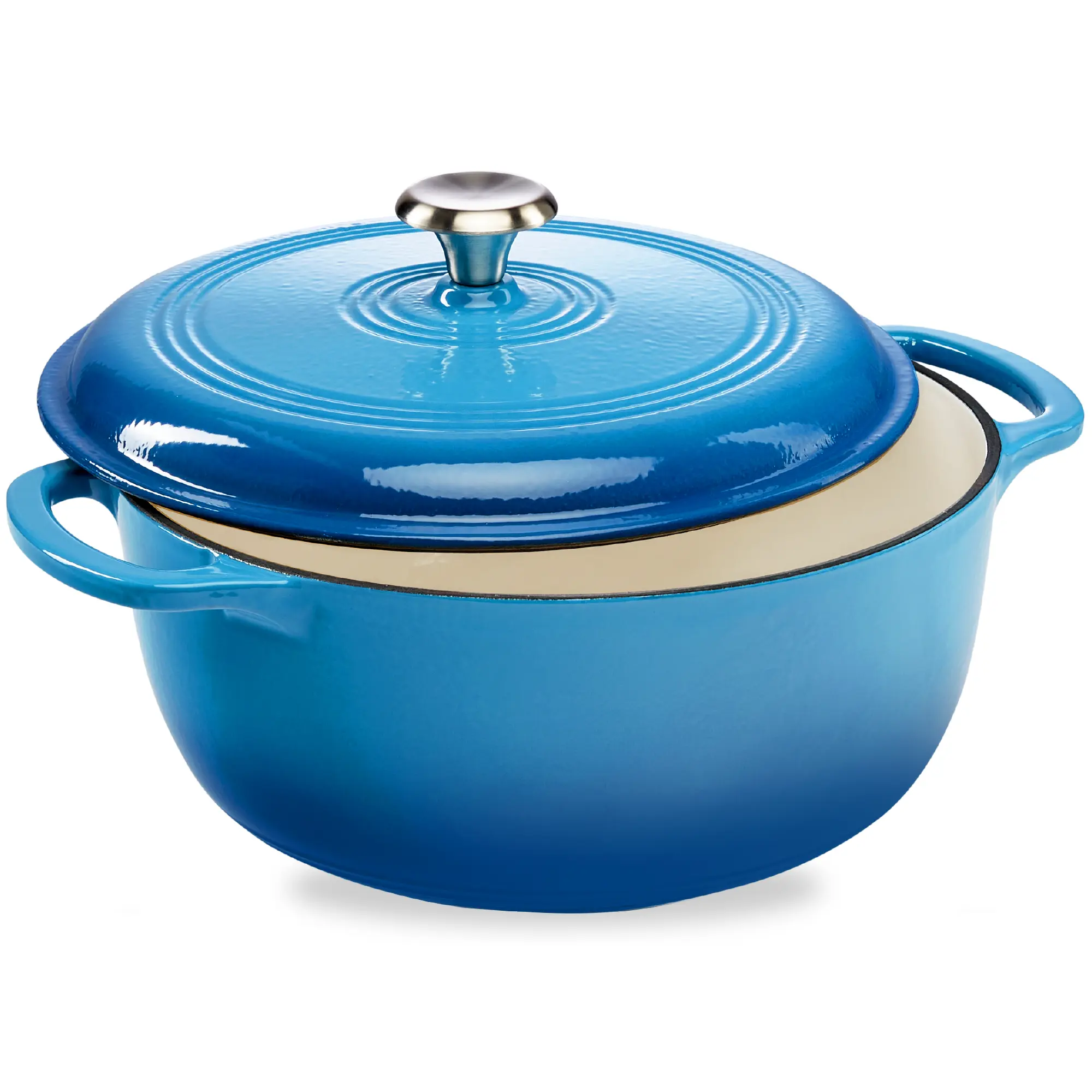 Best Choice Products Enamel Cast-Iron Dutch Oven, 6 Qt & 7.5 Qt – Heavy-Duty Cookware w/ Lid & Dual Handles, Multiple Colors