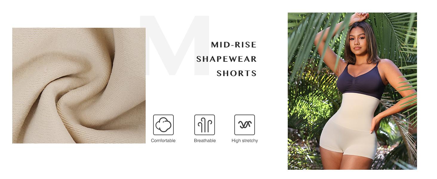 FeelinGirl Shapewear for Women Tummy Control High Waist Body Shaper Shorts Control Panties Butt Lifting Shapewear Shorts Nylon Comfort Womenswear SpringStatements FeelinGirl Shapewear for Women Tummy Control High Waist Body Shaper Shorts Control Panties Butt Lifting Shapewear Shorts Nylon Comfort Womenswear SpringStatements