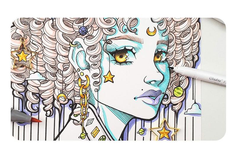 Ohuhu Micro Fineliner Pens: 8 Waterproof Black Ink Pens in Assorted Sizes for Drawing, Journaling, Sketching, Anime, Manga & Watercolor Art