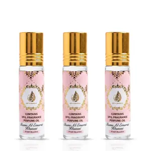 [3 Pack] Shams Al Emarat Pink Blush Roll‑On 10 ml Perfume Oil by Ard Al Zaafaran -  Sweet Fruity Floral