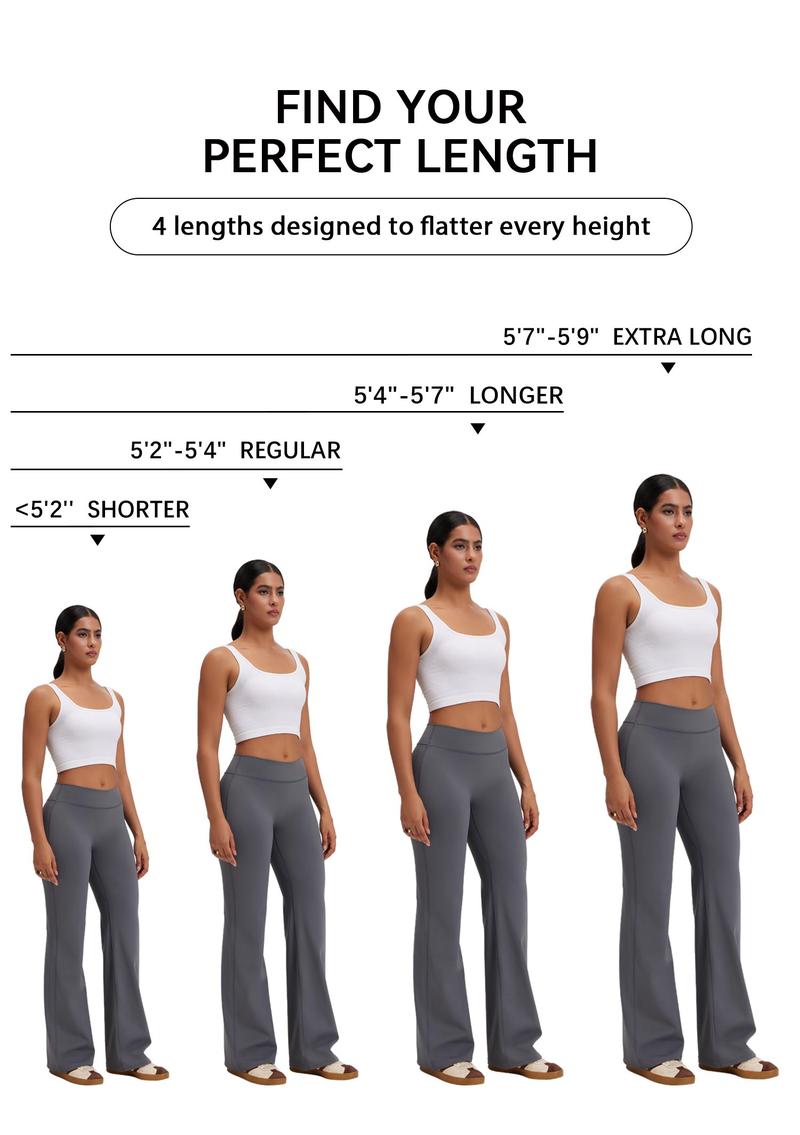 OQQ Women's Casual Pants - High-waisted Loose-Fitting Casual Pants - Comfortable and Elastic Loose Pants with Stretchy Material - Straight Leg Hem