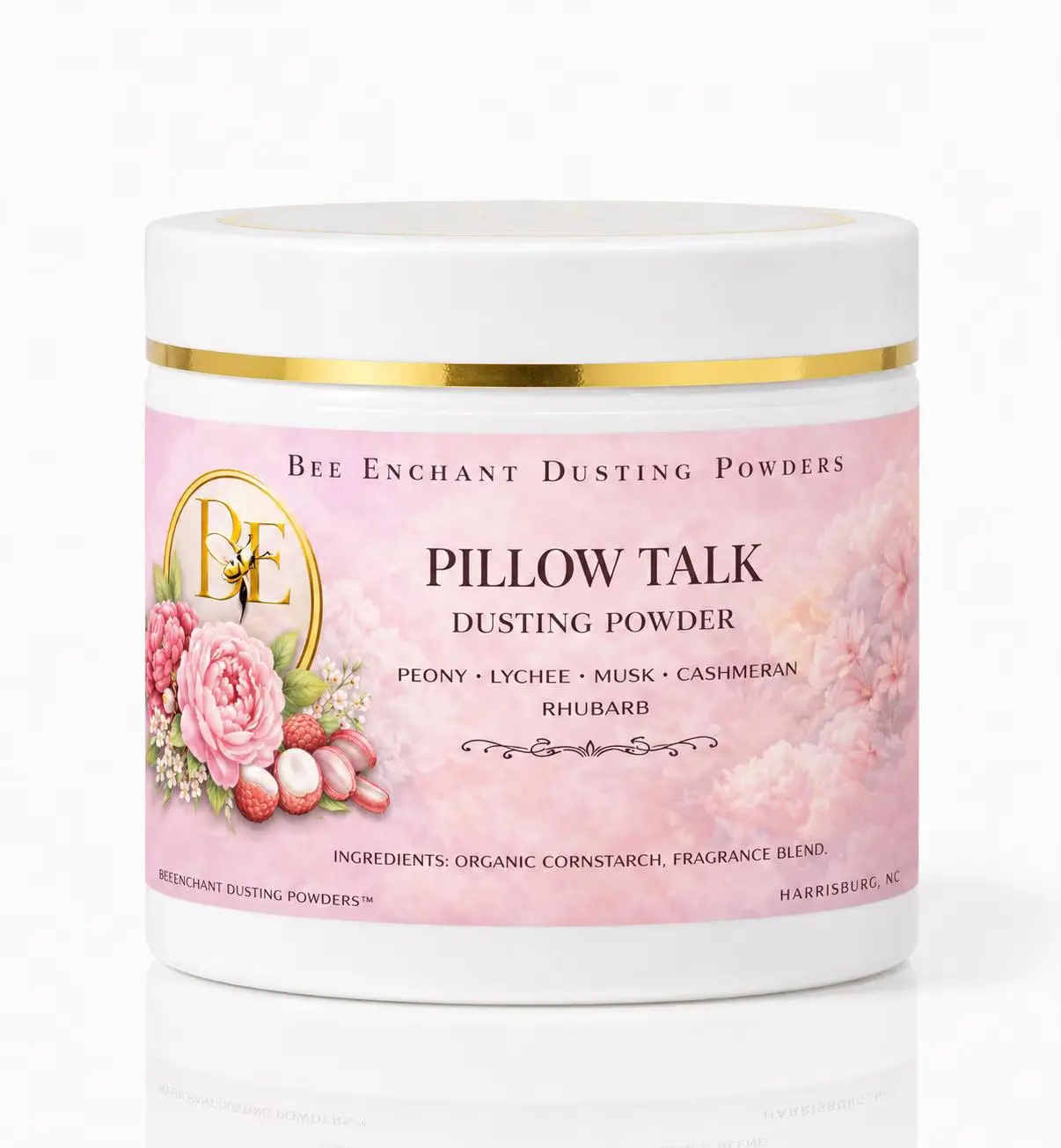 Bee Enchant’s Pillow Talk Custom Body Dusting Perfume Powder- Scented - Finely Milled powder Talc-Free Fragrance Vanilla Daily- Natural Shower Powder