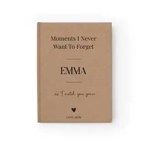 Personalized Baby Memory Journal with Name – First Time Mom Keepsake Notebook, Custom Baby Name Gift for Mom-gift for New Mom Gift