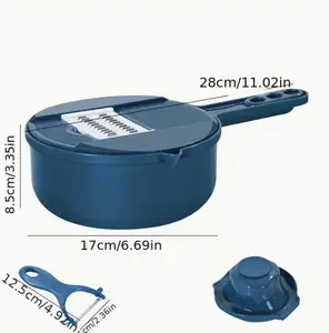 12-in-1Ultimate Multi-Functional Vegetable Chopper- Effortless Cutting, Shredding, Slicing, and Grating for Carrots, Potatoes, Radish, and More- Perfect for Hotel, Commercial, and Home Kitchen Use -Perfect for Christmas, Thanksgiving, Valentine's Day