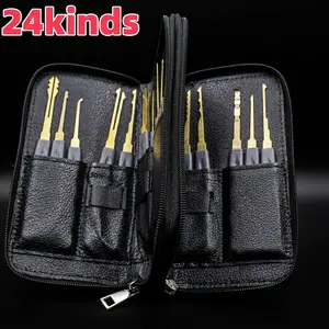 24-Piece Precision Hook & Pick Set, Hand Tool Set, Civil Maintenance & Repair Tool Set, Lightweight and Durable, Suitable for Various Repair Scenarios, Local Warehouse