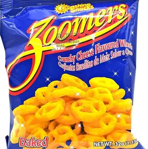 Zoomers Crunchy Cheese Wheels Baked Snack 32g - Crunchy Cheese Flavoured Wheels