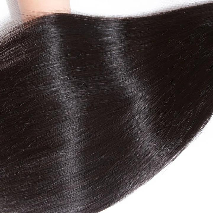 Pizazz Hair 10A Grade Brazilian Straight Hair 100% Virgin Human Hair Bundles 12-30 Inch Straight Weave Extensions