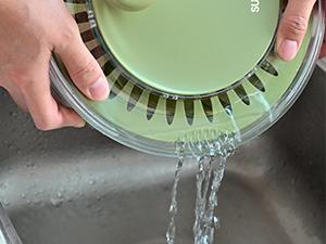 PUKOMC 5 in 1 Large Salad Spinner Dehydrator with Vegetable Chopper, Drainer, Bowl & Colander, Multifunctional Kitchen Utensils - Stainless Steel for Fruit