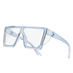 Blue Light Blocking Glasses Photochromic Z87 Sunglasses for Men Women, Day and Night Safety Sun Glasses UV 400 Protection Large Frame