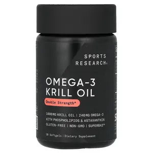 Sports Research Omega-3 Krill Oil, 1,000 mg, 30 Softgels
