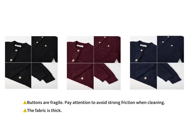 【GRACE KARIN】Classical Women's Thick Fabric Open-Front Button-Down Long-Sleeve Textured Knit Cardigan with Pockets, Crew Neck Women's Clothing Knitwear for Work Party 【GRACE KARIN】Classical Women's Thick Fabric Open-Front Button-Down Long-Sleeve Textured Knit Cardigan with Pockets, Crew Neck Women's Clothing Knitwear for Work Party