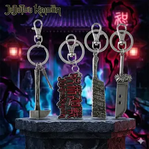 1PC Crunchyroll Officially Licensed Jujutsu Kaisen Yohara Hammer Tin Keyring Metal Key Chain Perfect for Friends and Family Fun Anniversary Gift Valentine's Day, Birthday Present