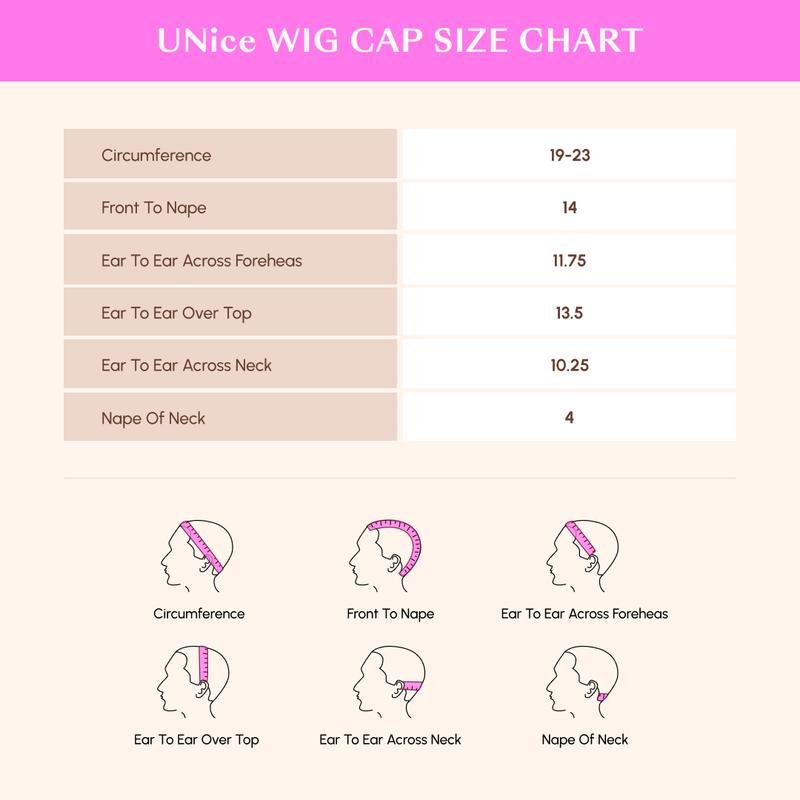【Blend Natural】UNice Upgrade V Part Glueless Kinky Straight Human Hair Wig with Drawstring No Leave Out Beginner Friendly Easy to Install