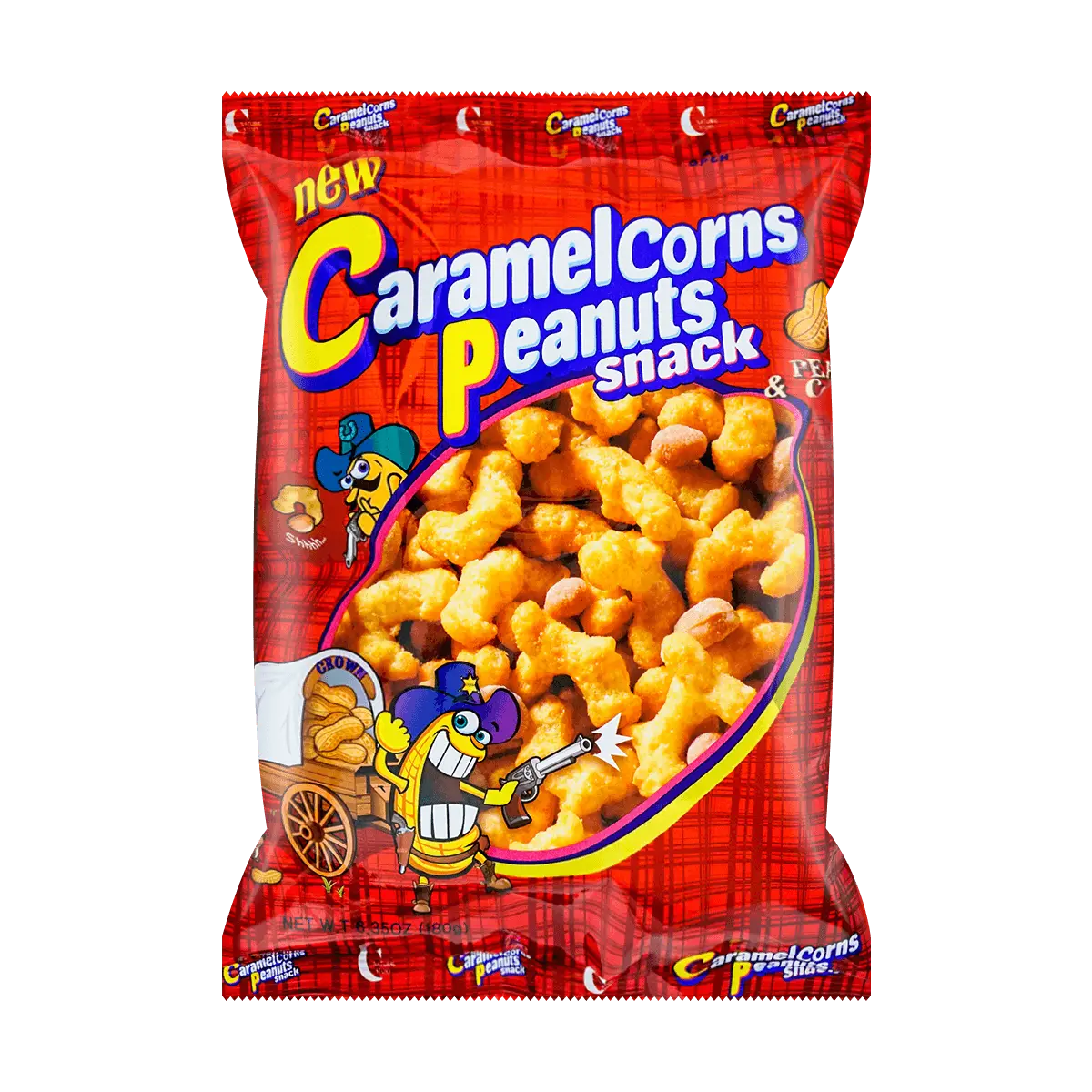 CROWN Caramel Peanut Crisps 150g - Crunchy Sweet Snack for Tea Time & Parties