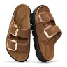 Project Cloud Women's | Genuine Leather Platform Sandals | ProjectPlush | Non-Slip - Greece Chunky