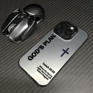 God's Plan Cross Pattern Religious Art TPU Laser Anti-Drop Phone Case, Phone Accessories for iPhone 11-17 & Samsung S22-S25 Smartphones, Cellphone & Handheld Devices by LUMN Studio