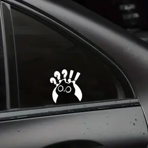 Huh ???!! Cat Vinyl Decal, Awkward Cat Meme Sticker, Weatherproof Car Bumper Sticker, Laptop Water Bottle Decal, Cat Lover Gift