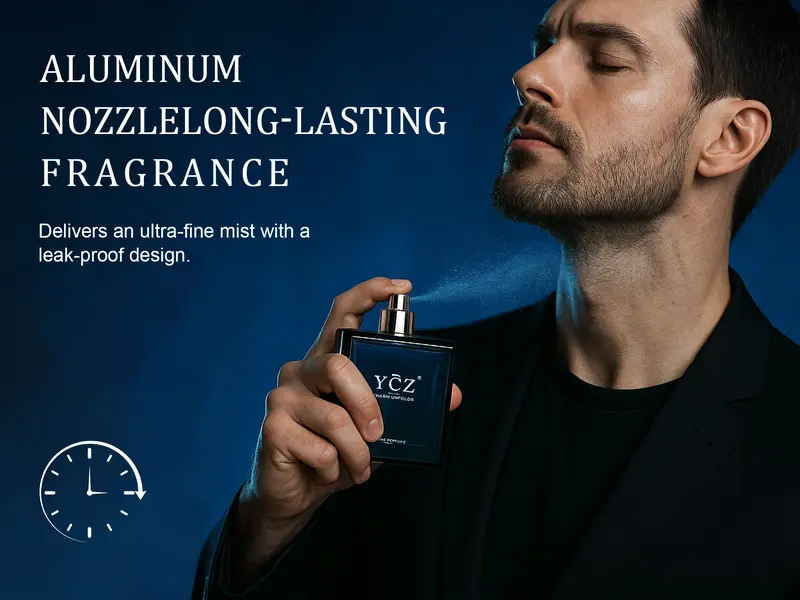 Product Introduction of YCZ Midnight Marine Man Eau de Parfum(100ml/50ml) Aromatic Marine with Cinnamon & Pink Pepper Notes Long Lasting Gift EDP for Bold Confidence Fragrance Warmth 7