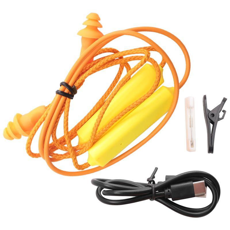 Ear Plugs Bluetooth Earphone for Work, Noise Suppression, Hearing Protection,Construction Sites, Noisy Places Blue