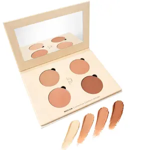 Beau Pur Corrective Contour Shades for Medium Skin Tones - Clean Beauty Sculpted Confidence Kit with Creamy Almond & Earthy Coffee