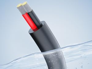 Nilight 100FT 14AWG Oxygen-Free Copper Wire Red Black Electrical Wire Stranded PVC Cord 2 Conductor Parallel 300V DC Flexible Extension Cords for LED Strips Lamps Lighting Cable Home