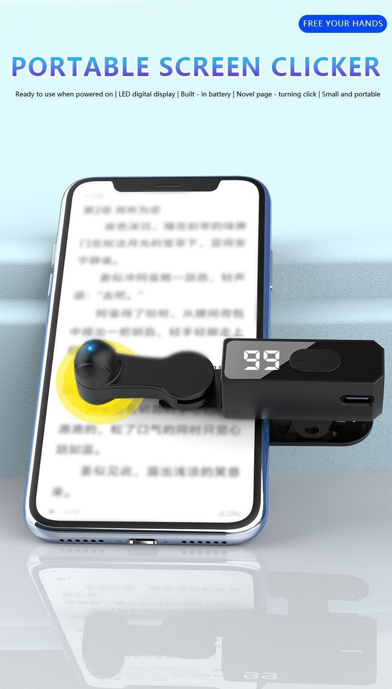 2025 upgraded  Auto Clicker for Smart Phone,Built-in battery,No Need to Connect to Power Source, used for mobile phone application video live streaming gadget quick click simulate finger continuous click, used for live streaming likes, games, shopping