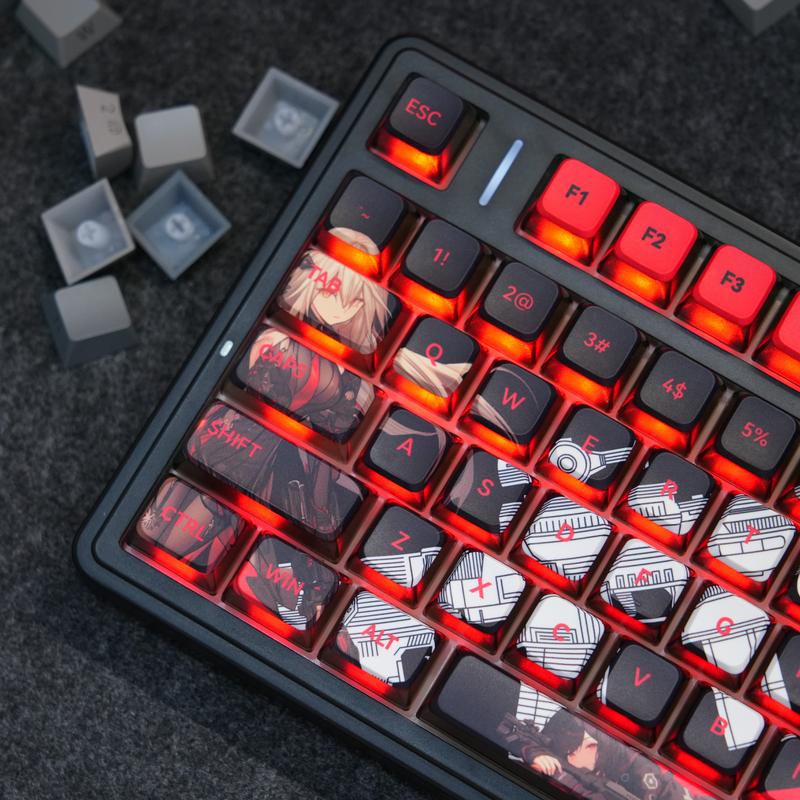 Aula Phantom Heat OEM Pudding Keycaps 119 Keys | Red & Black PBT+PC Backlit Keycap Set for 61/68/75/87/98/104 Layout Mechanical keyboard Includes Compatibility Keys 5-Side Dye-Sublimated Legends 4-Side Black Translucent Pudding Design Gaming Accessoies Aula Phantom Heat OEM Pudding Keycaps 119 Keys | Red & Black PBT+PC Backlit Keycap Set for 61/68/75/87/98/104 Layout Mechanical keyboard Includes Compatibility Keys 5-Side Dye-Sublimated Legends 4-Side Black Translucent Pudding Design Gaming Accessoies