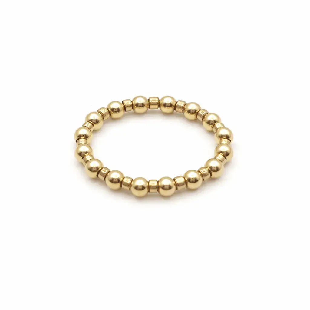 3mm Waterproof Stretch Ring Color Crush Newport GOLDEN & Gold Filled