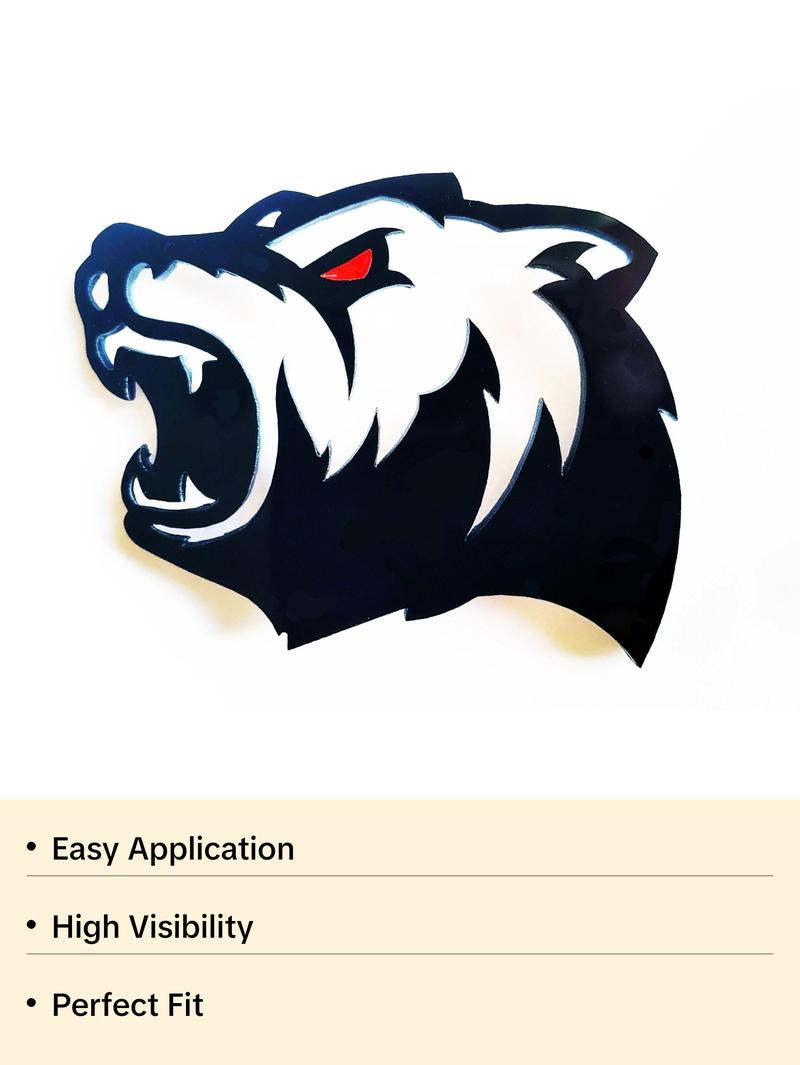 2x HellBear Bear Redeye Badge Logo Emblem for Dodge SRT RAM TRX Challenger Charger Jeep