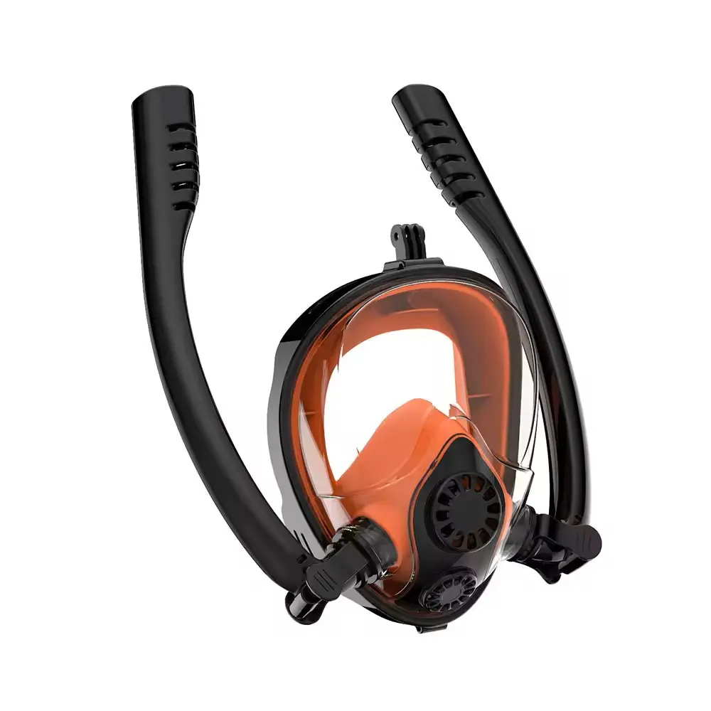 DEDEPU Scuba snorkelling Diving Mask 180 Degree View Silicone Anti Fog Swim Full Dry Face Kids Adult snorkeling snorkel gear divinggear dive equipment set mascara de buceo water goggles with Nose Cover divemask