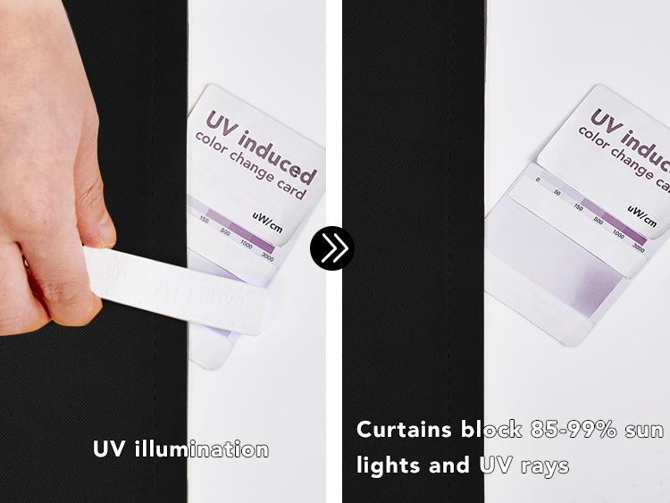 Plain Curtains 42W 2 Panels, Deconovo Solid Thermal Insulated Grommet Plain Curtains for Bedroom and Living Room