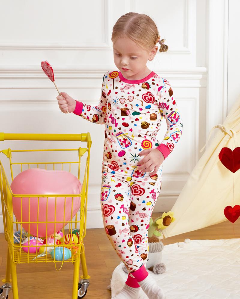 babee Reshinee Moisture-wicking Bamboo Pajama sets for Toddler Boys Girls,Temp-Sensing Babys Kids 2pcs Pjs,Long-Sleeve Snug Fit Sleepwear 12M-8Y Sets,Valentine's Day gift babee Reshinee Moisture-wicking Bamboo Pajama sets for Toddler Boys Girls,Temp-Sensing Babys Kids 2pcs Pjs,Long-Sleeve Snug Fit Sleepwear 12M-8Y Sets,Valentine's Day gift