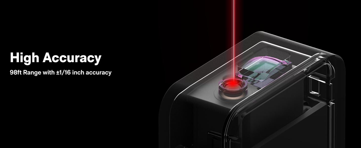 HOTO Laser Measuring Tool, Pocket-Size 98Ft Digital Laser Tape Measure ±2mm Accuracy, USB-C Rechargeable, OLED Display, Ft/M/in Unit Conversion, Real-time Data Sync, Cool Gadgets for Men & Home Use HOTO Laser Measuring Tool, Pocket-Size 98Ft Digital Laser Tape Measure ±2mm Accuracy, USB-C Rechargeable, OLED Display, Ft/M/in Unit Conversion, Real-time Data Sync, Cool Gadgets for Men & Home Use