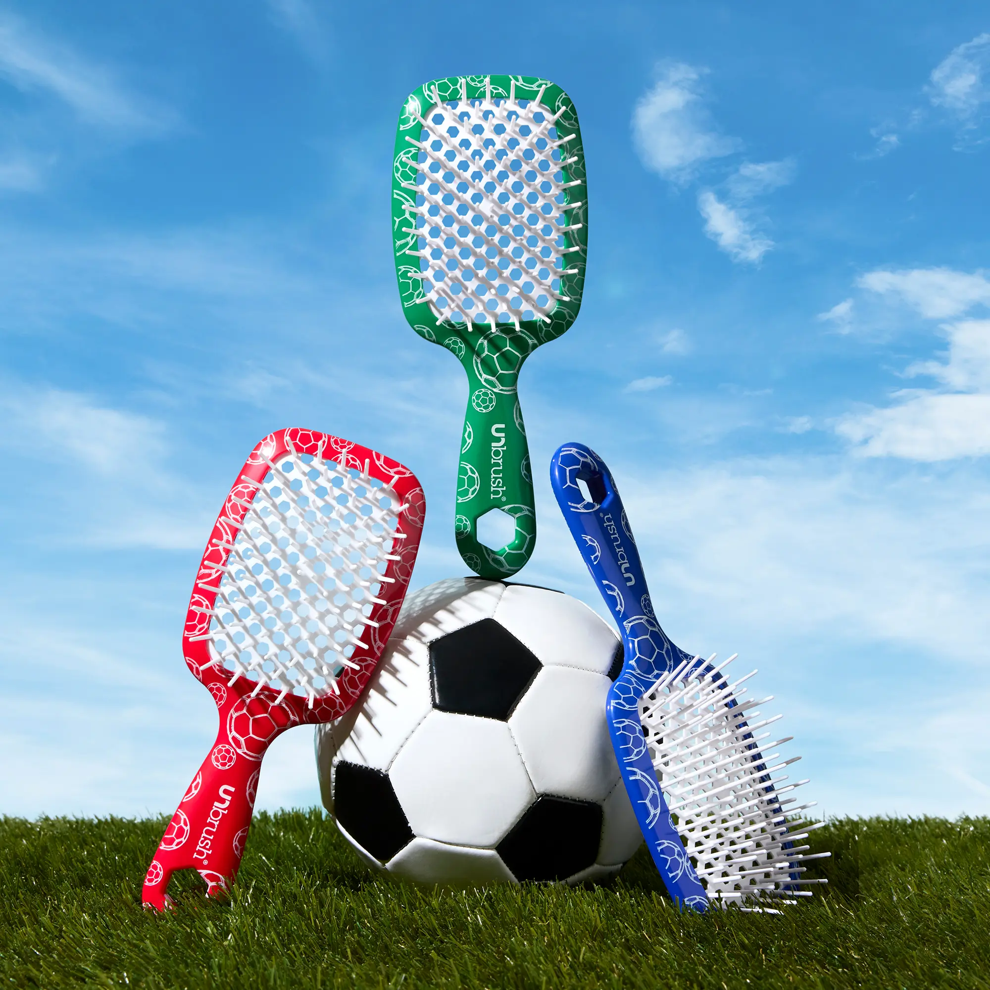 UNbrush Soccer Hair Brush backtoschoolshopping