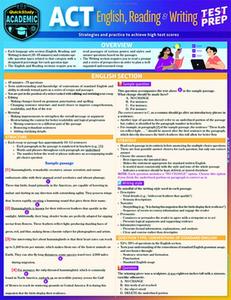 ACT English, Reading & Writing Test Prep: A Quickstudy Laminated Reference Guide -- Tiffany Perkinz, Poster