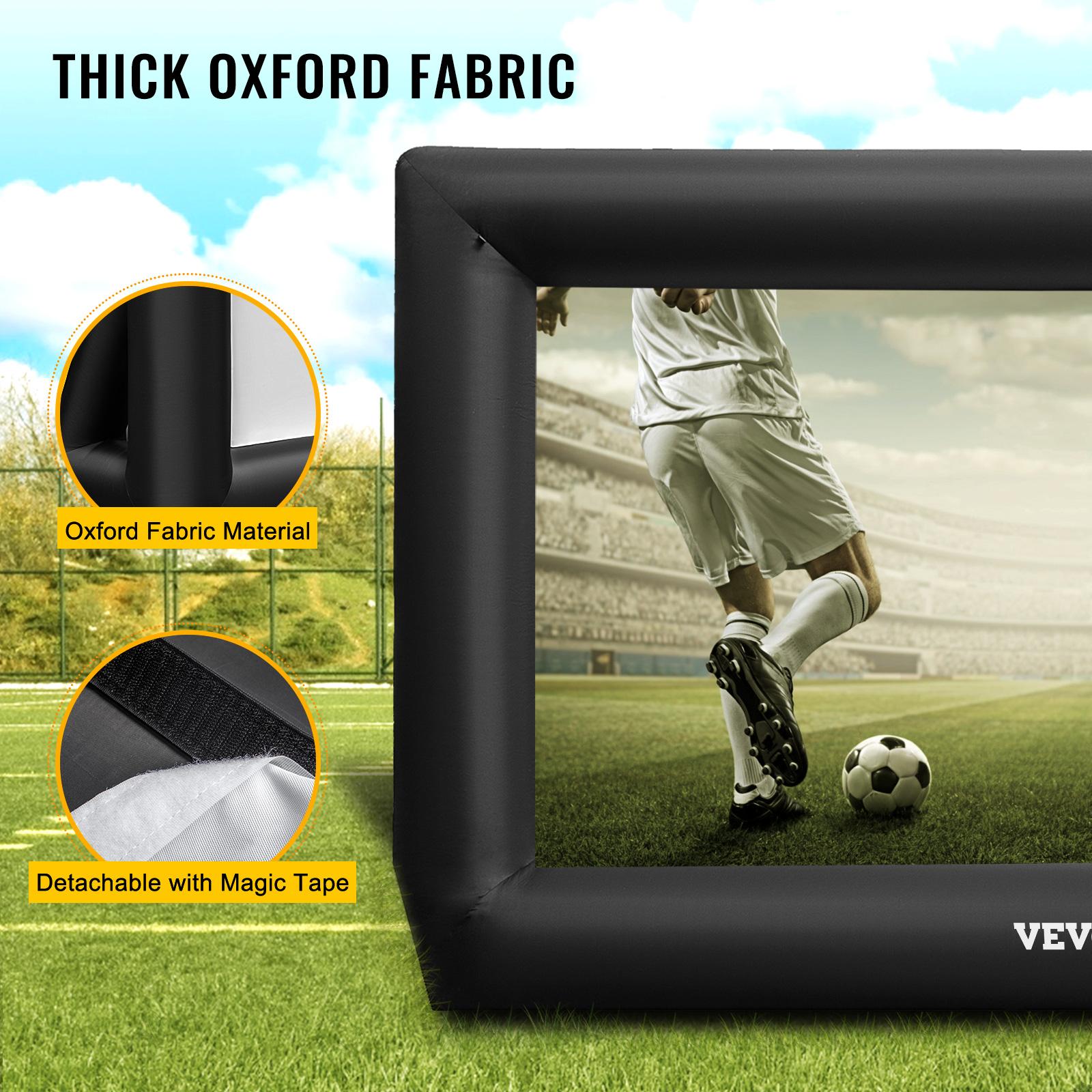 VEVOR Inflatable Movie Screen, Various specifications, Inflatable Projector Screen for outside with Air Blower Inflatable Screen,  Oxford Fabric Material Blow Up Screen for Outdoor Movie Supports Front/Rear Projection