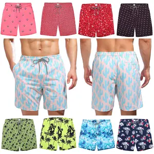 Men's Swim Trunks Quick Dry Bathing Suit Swimming Board Shorts Mesh Lining Beach Swimwear