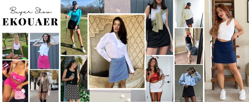 High Waisted Tummy Control Women's Golf Skorts with Inner Pockets Silicone Grippers Tennis Skirt Quick Dry Athletic Pickleball Skort 2026 Spring outdoor ootd fashion gift for you